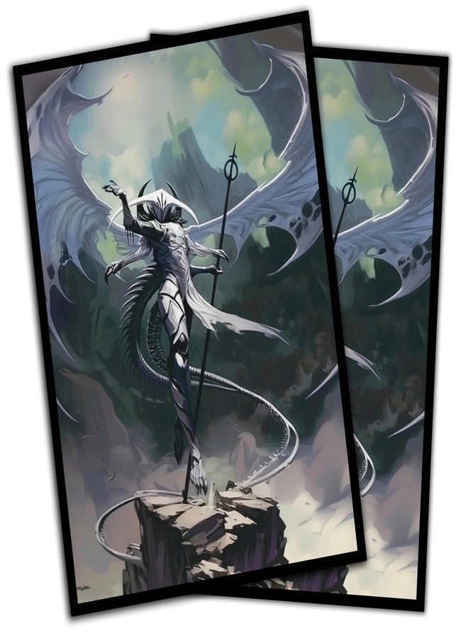 Digital Sorcery Studio Angel Horror Card Game Sleeves - 102 Pack Textured Back - Perfect for MTG Atraxa Praetor's Voice Commander - Custom Art Sleeves for Magic The Gathering and Other Trading Card Games - Image 1